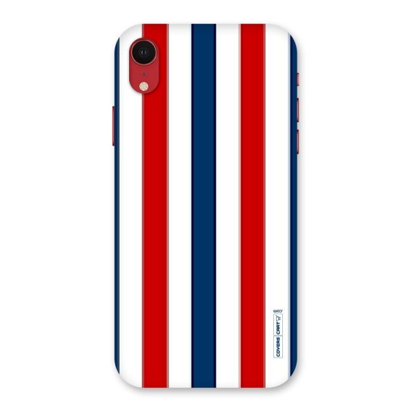 Tricolor Stripes Back Case for iPhone XR