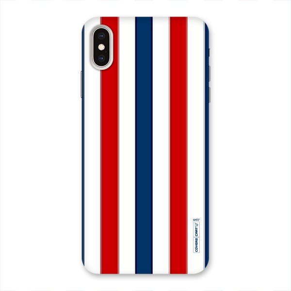 Tricolor Stripes Back Case for iPhone XS Max