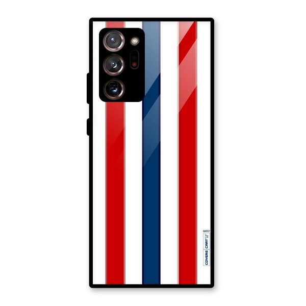 Tricolor Stripes Glass Back Case for Galaxy Note 20 Ultra