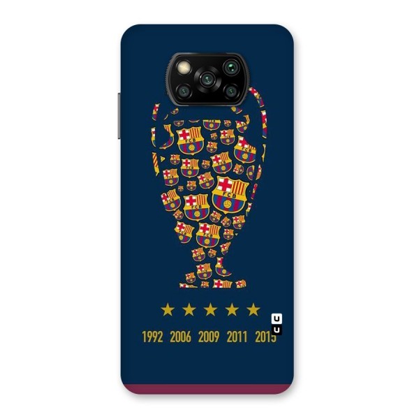 Trophy Team Back Case for Poco X3