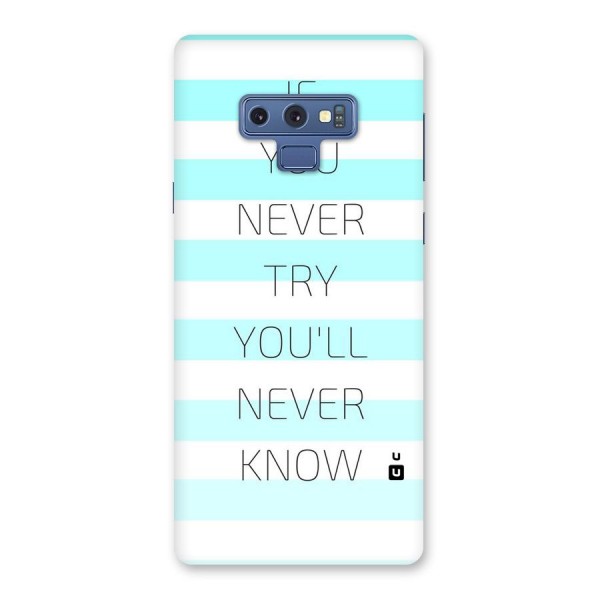 Try Know Back Case for Galaxy Note 9