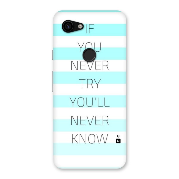 Try Know Back Case for Google Pixel 3a