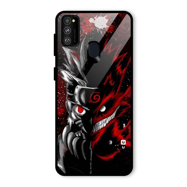 Two Face Naruto Glass Back Case for Galaxy M30s