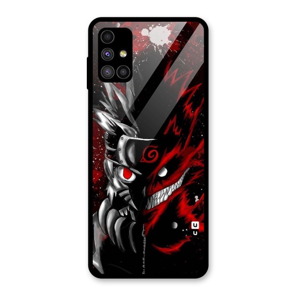 Two Face Naruto Glass Back Case for Galaxy M51
