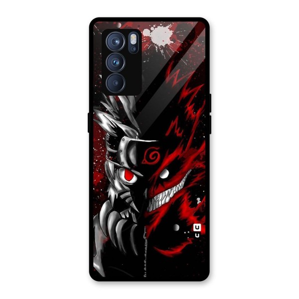 Two Face Naruto Glass Back Case for Oppo Reno6 Pro 5G