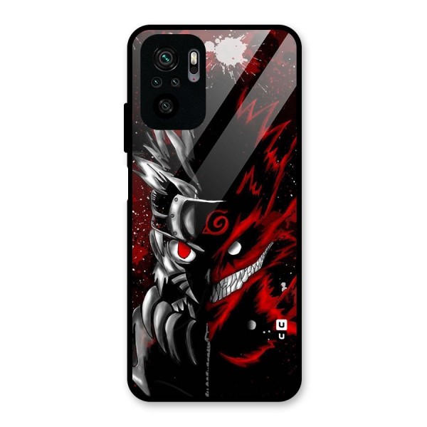 Two Face Naruto Glass Back Case for Redmi Note 10