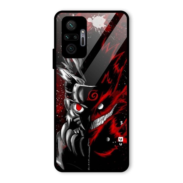Two Face Naruto Glass Back Case for Redmi Note 10 Pro