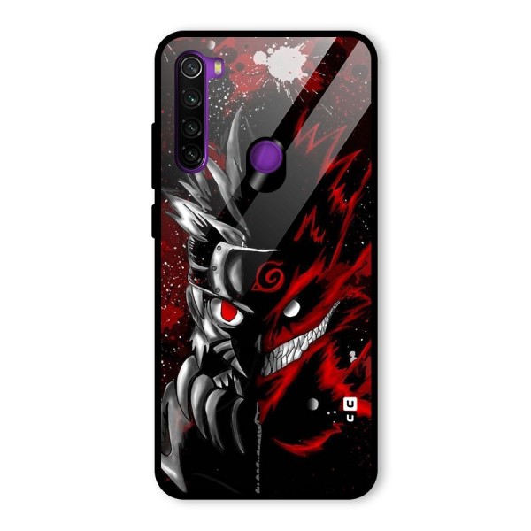 Two Face Naruto Glass Back Case for Redmi Note 8