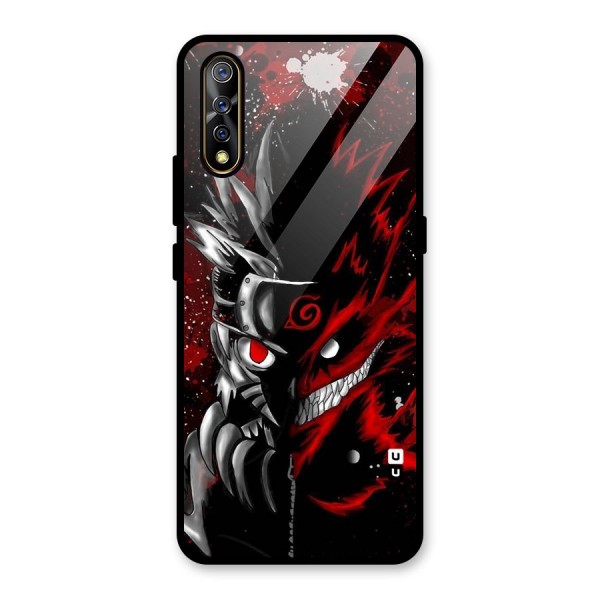 Two Face Naruto Glass Back Case for Vivo S1