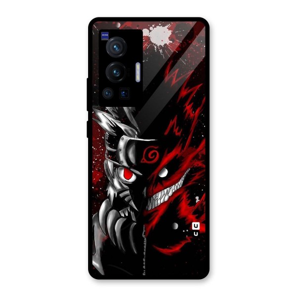 Two Face Naruto Glass Back Case for Vivo X70 Pro