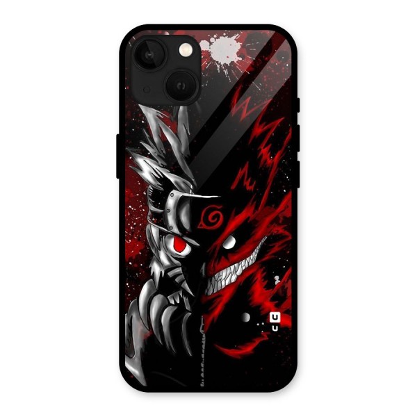 Two Face Naruto Glass Back Case for iPhone 13