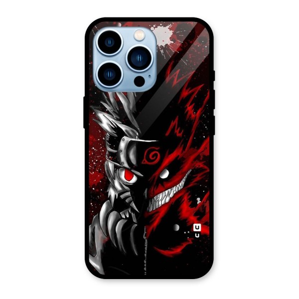 Two Face Naruto Glass Back Case for iPhone 13 Pro