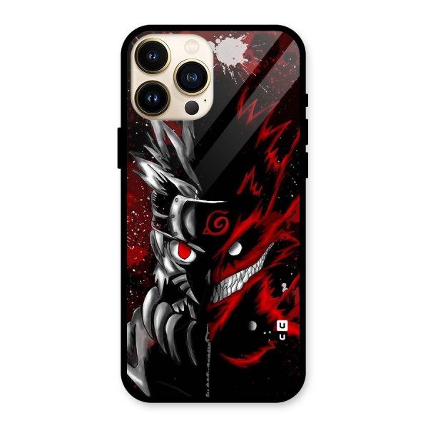 Two Face Naruto Glass Back Case for iPhone 13 Pro Max
