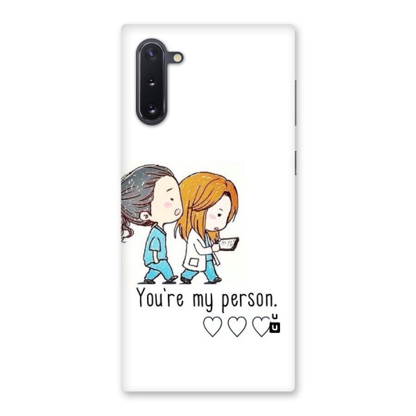 Two Friends In Coat Back Case for Galaxy Note 10