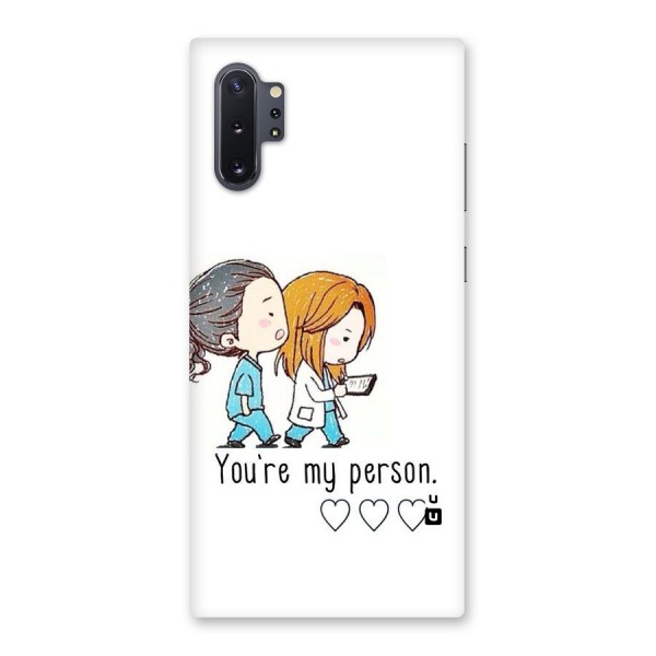 Two Friends In Coat Back Case for Galaxy Note 10 Plus