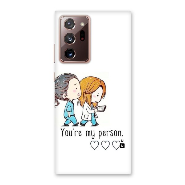 Two Friends In Coat Back Case for Galaxy Note 20 Ultra
