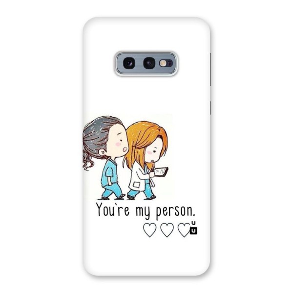 Two Friends In Coat Back Case for Galaxy S10e