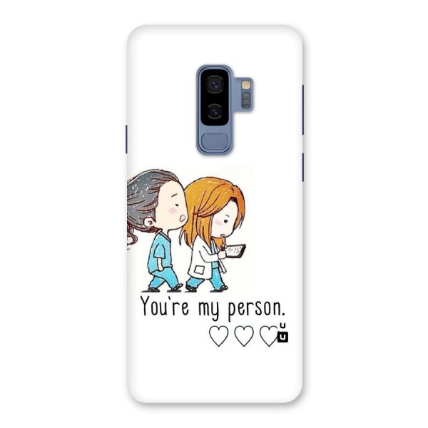 Two Friends In Coat Back Case for Galaxy S9 Plus