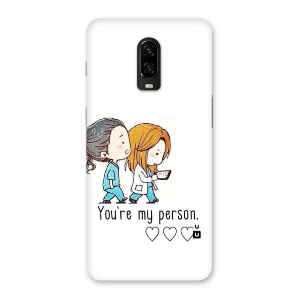 Two Friends In Coat Back Case for OnePlus 6T