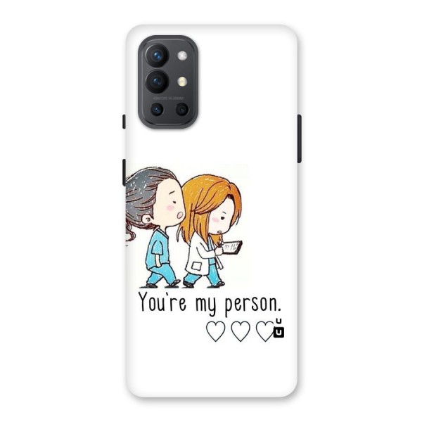 Two Friends In Coat Back Case for OnePlus 9R
