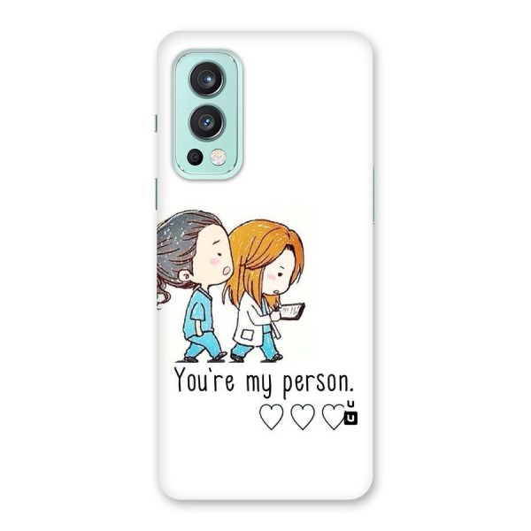 Two Friends In Coat Back Case for OnePlus Nord 2 5G