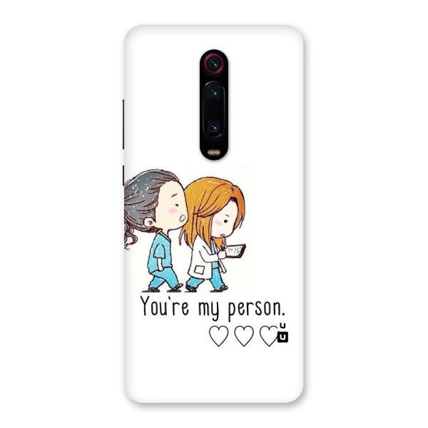 Two Friends In Coat Back Case for Redmi K20 Pro