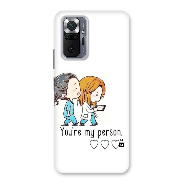 Two Friends In Coat Back Case for Redmi Note 10 Pro