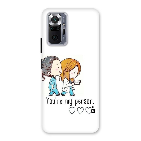 Two Friends In Coat Back Case for Redmi Note 10 Pro Max