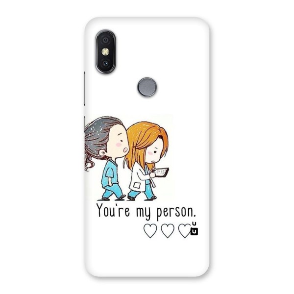 Two Friends In Coat Back Case for Redmi Y2