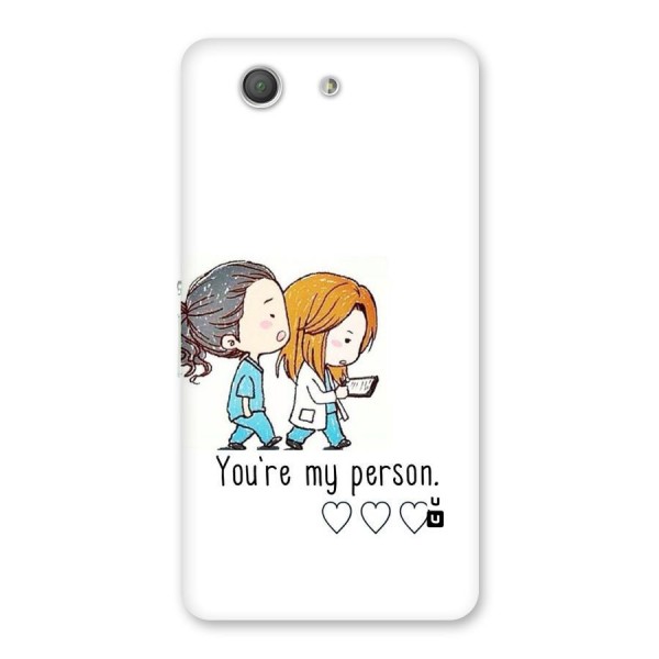 Two Friends In Coat Back Case for Xperia Z3 Compact