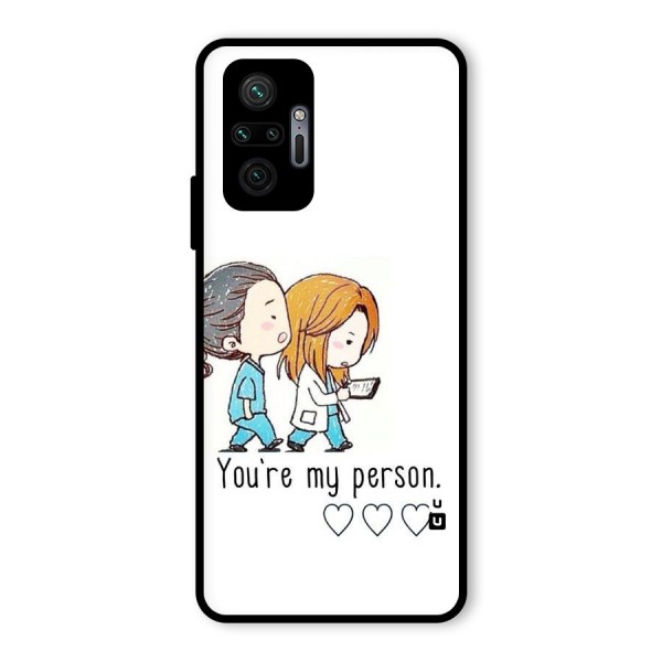 Two Friends In Coat Glass Back Case for Redmi Note 10 Pro Max