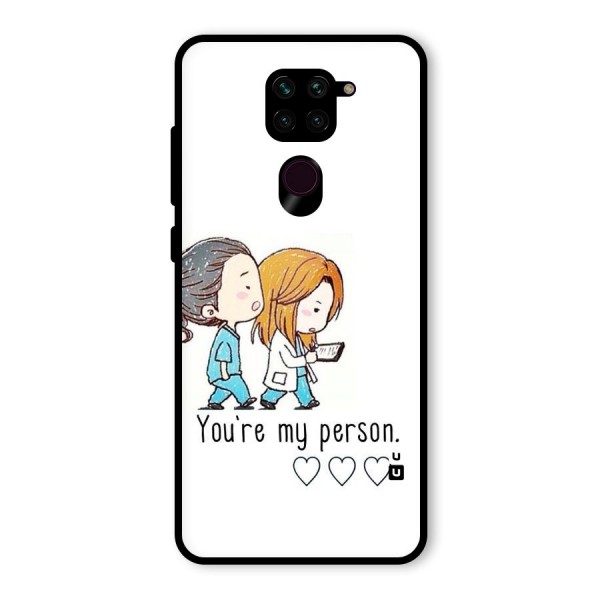 Two Friends In Coat Glass Back Case for Redmi Note 9