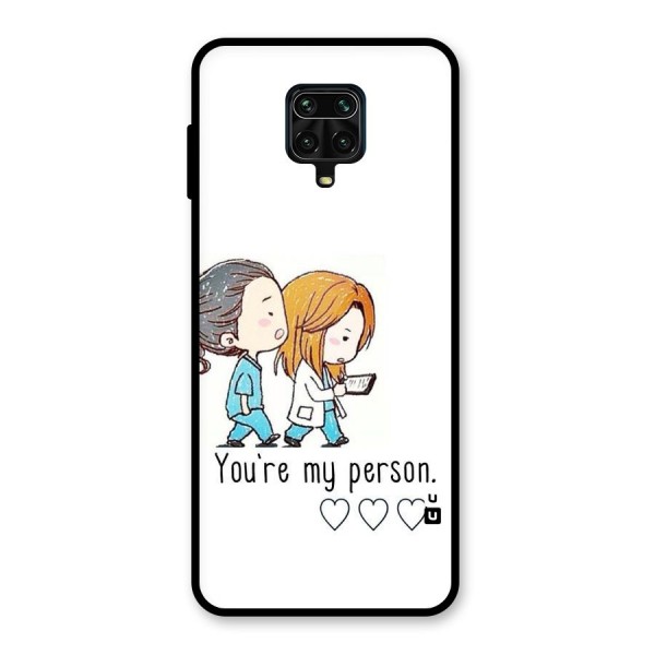 Two Friends In Coat Glass Back Case for Redmi Note 9 Pro Max