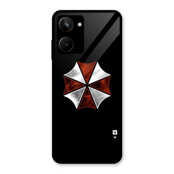 Umbrella Design Glass Back Case for Realme 10