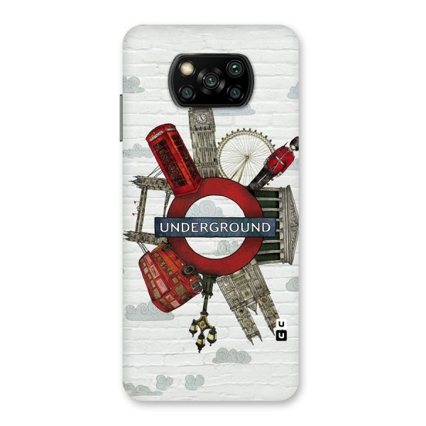Underground Design Back Case for Poco X3