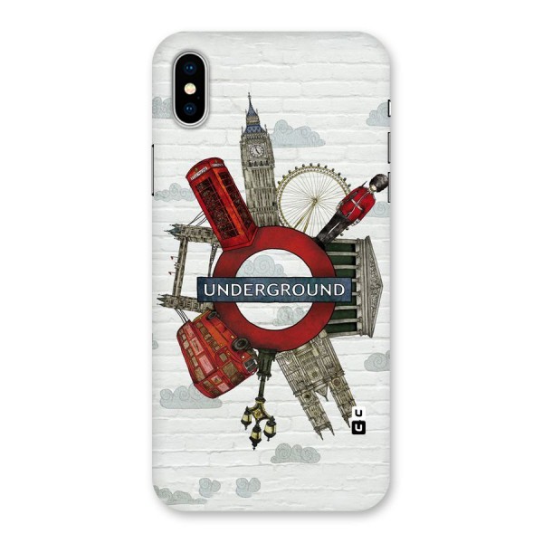 Underground Design Back Case for iPhone XS