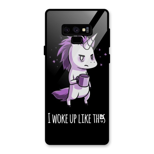 Unicorn Morning Glass Back Case for Galaxy Note 9