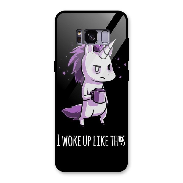 Unicorn Morning Glass Back Case for Galaxy S8