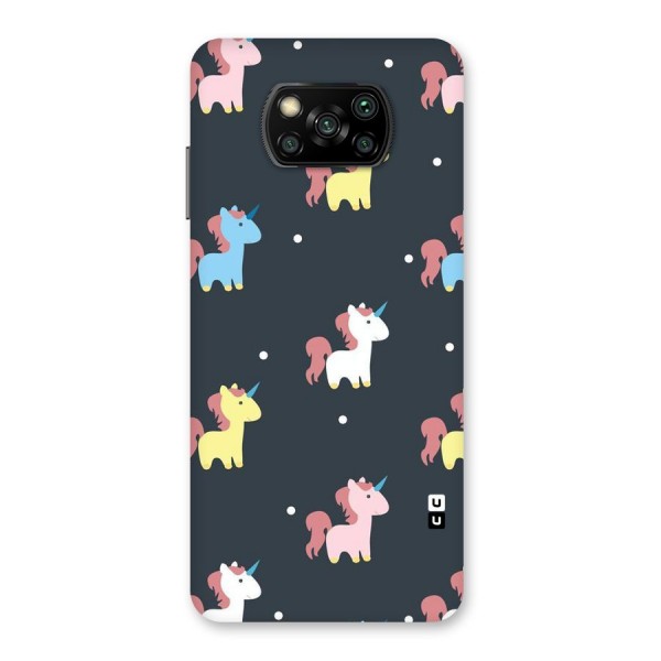 Unicorn Pattern Back Case for Poco X3