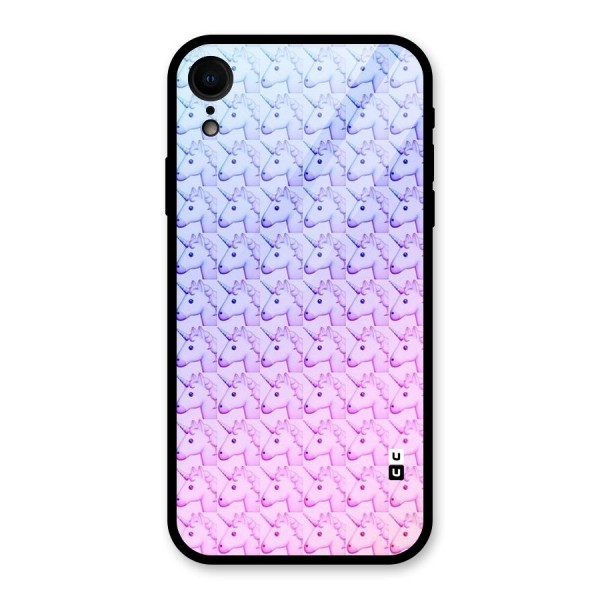Unicorn Shade Glass Back Case for XR