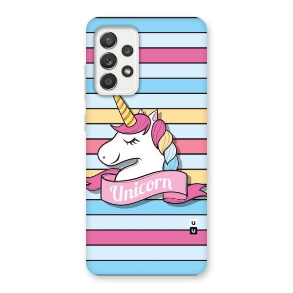 Unicorn Stripes Back Case for Galaxy A52