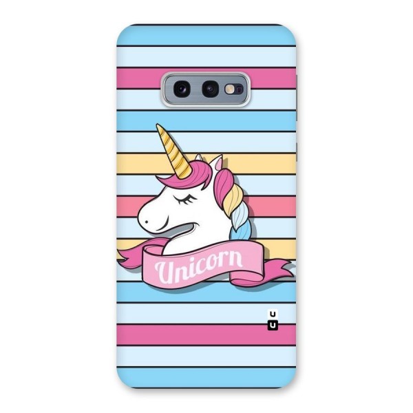 Unicorn Stripes Back Case for Galaxy S10e