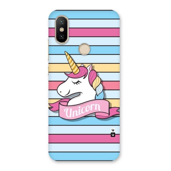 Unicorn Stripes Back Case for Mi A2