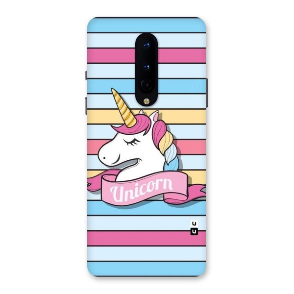 Unicorn Stripes Back Case for OnePlus 8