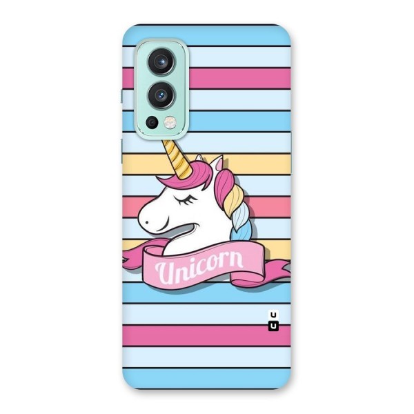 Unicorn Stripes Back Case for OnePlus Nord 2 5G
