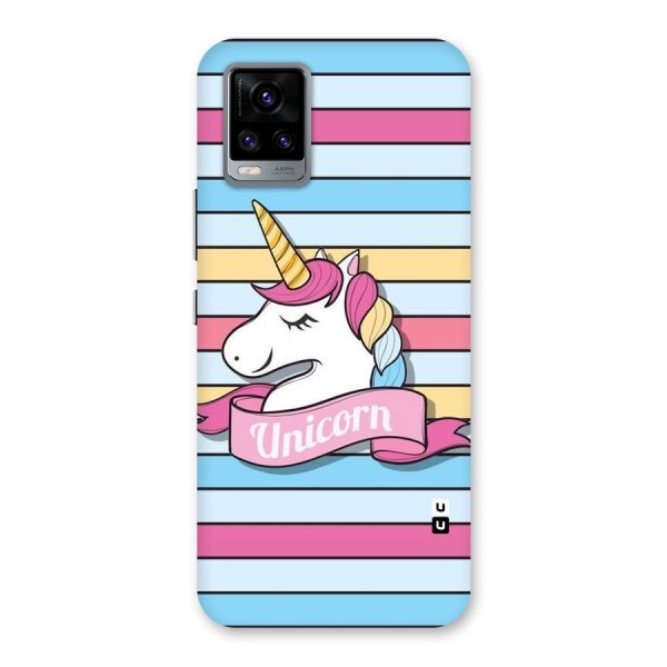 Unicorn Stripes Back Case for Vivo V20