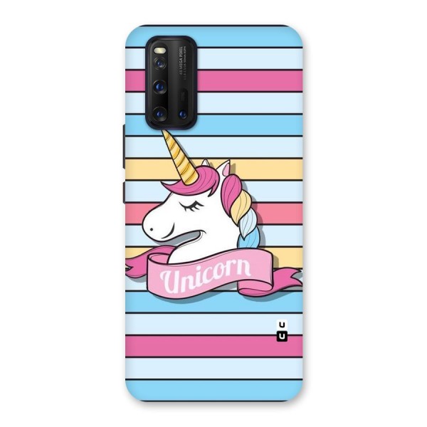 Unicorn Stripes Back Case for Vivo iQOO 3