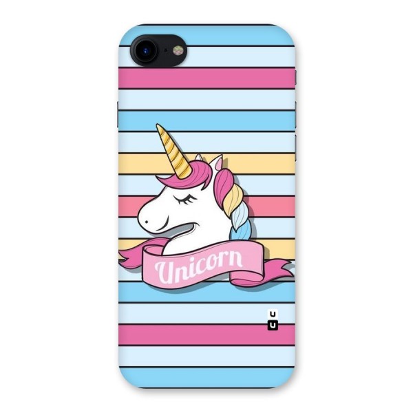 Unicorn Stripes Back Case for iPhone SE 2020