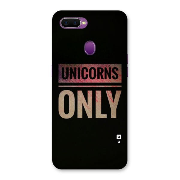 Unicorns Only Back Case for Oppo F9