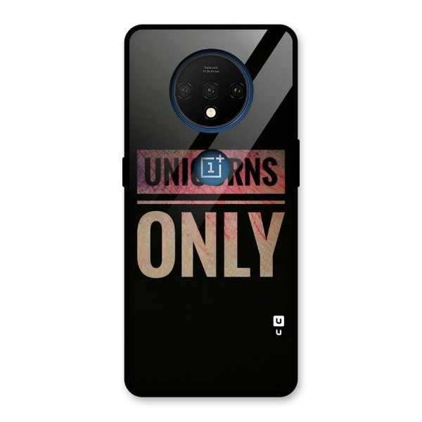 Unicorns Only Glass Back Case for OnePlus 7T